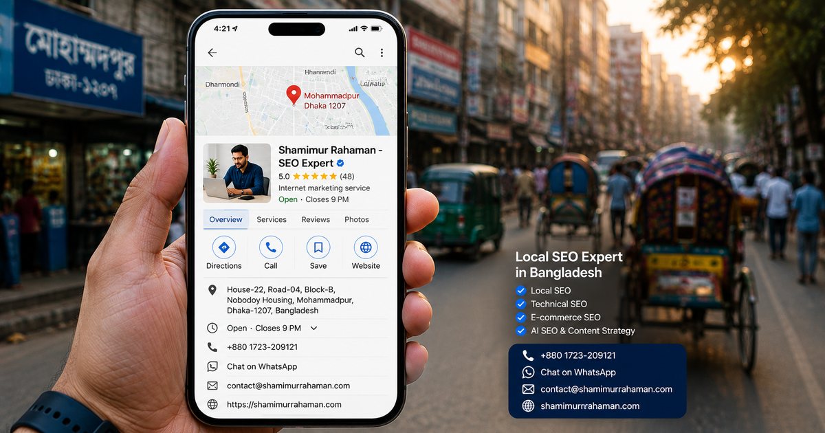 Shamimur Rahaman Local SEO Dhaka